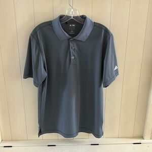 Men's Adiadas Pure Motion Golf Polo Shirt - Charcoal Gray - Size Medium - EUC